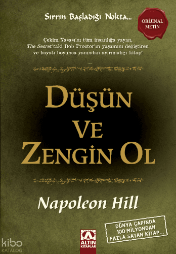 Düşün ve Zengin Ol kapağı