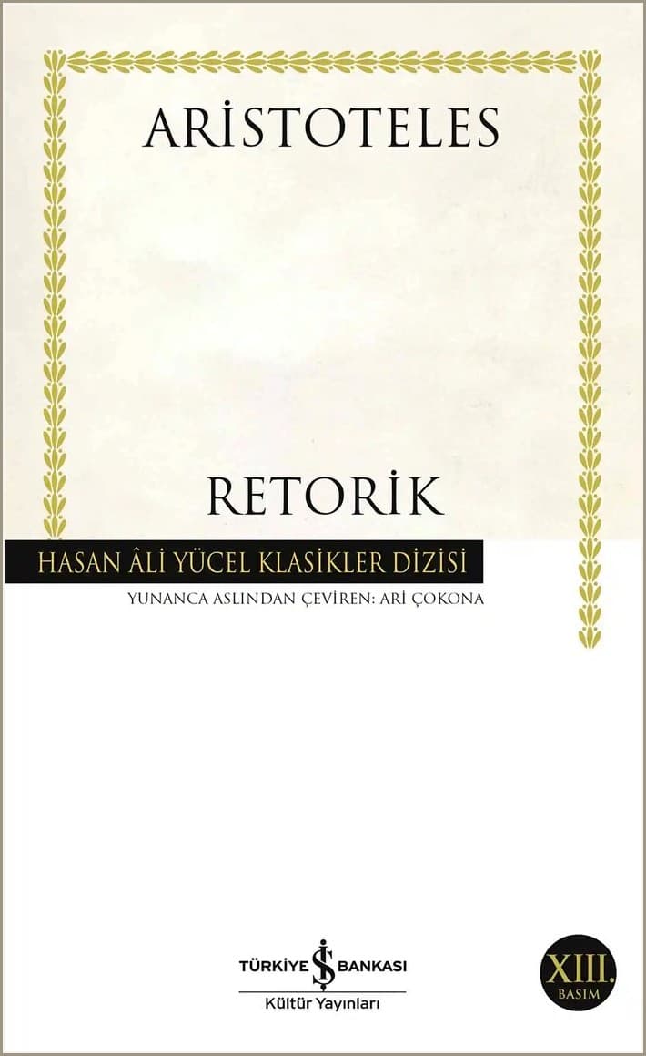 Retorik — kitap kapağı