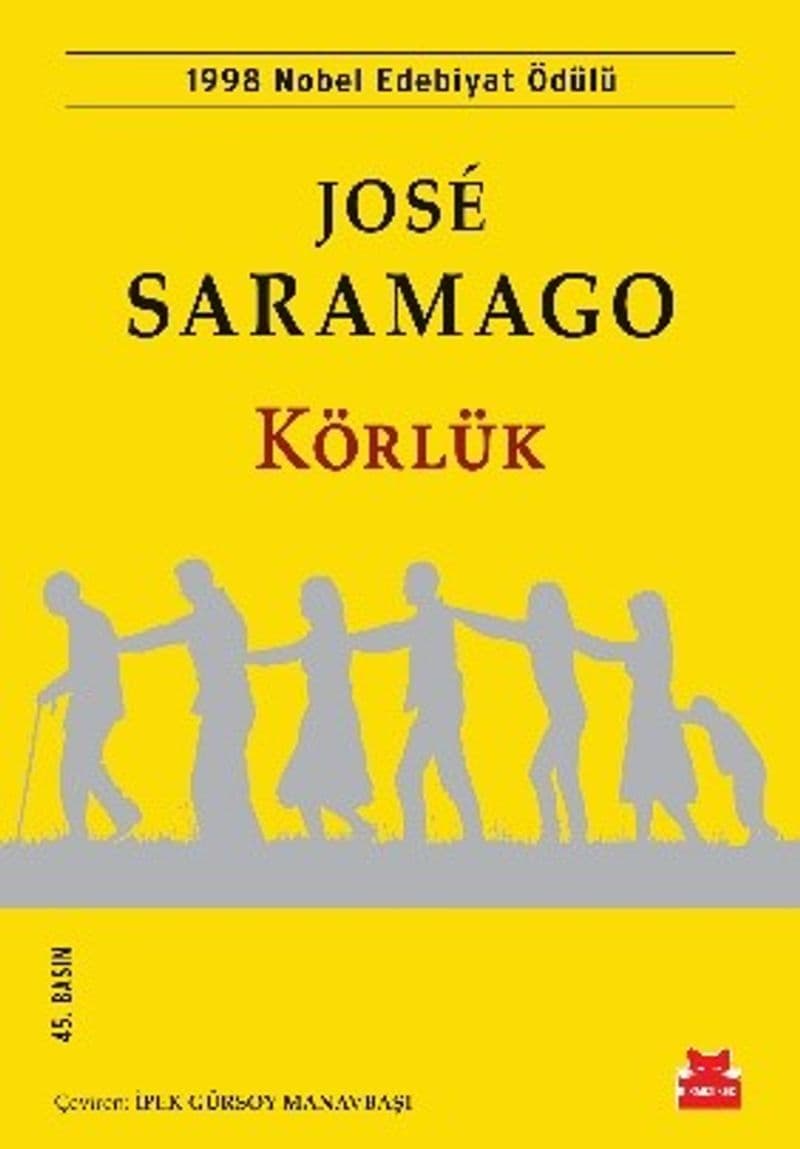 José Saramago Körlük kitap kapağı